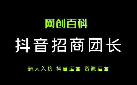 新手入局应该怎么做好抖音招商团长?